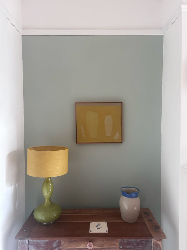 Floating Shapes Yellow (Framed)