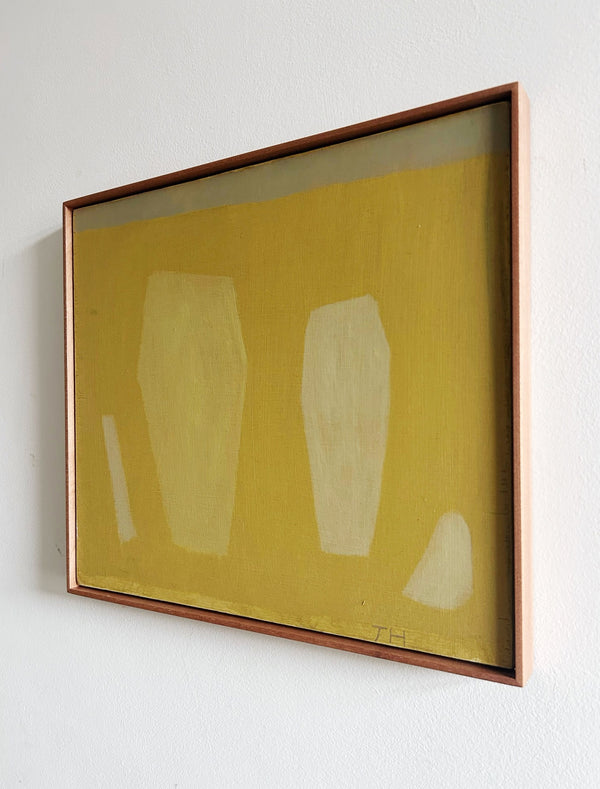Floating Shapes Yellow (Framed)