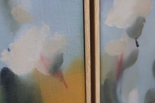 Flowers, Blue I (Framed)