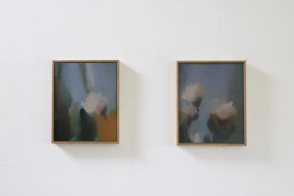 Flowers, Blue I (Framed)