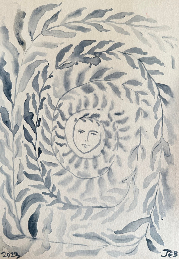 Forest spirit in blue