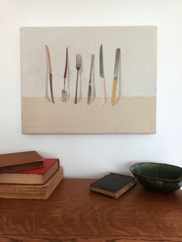 Four knives, two forks