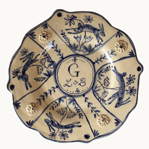 Four rabbits for G.L.B. (Plate)