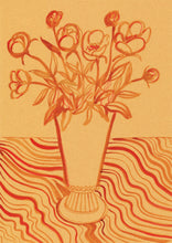 Load image into Gallery viewer, Peonies on Marigold Print