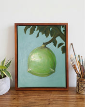 Load image into Gallery viewer, Garden of Forms - Green Form on a Branch (Framed)