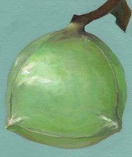 Load image into Gallery viewer, Garden of Forms - Green Form on a Branch (Framed)