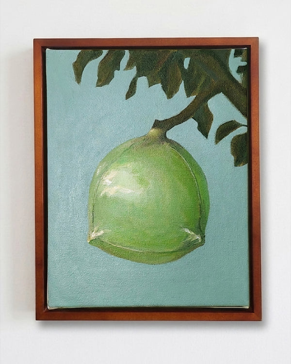 Garden of Forms - Green Form on a Branch (Framed)