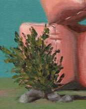 Load image into Gallery viewer, Garden of Forms - Leaning Pink Blocks (Framed)
