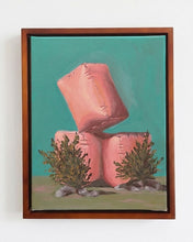 Load image into Gallery viewer, Garden of Forms - Leaning Pink Blocks (Framed)