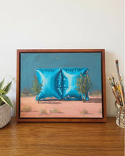 Load image into Gallery viewer, Garden of Forms - Twin Blue Cubes (Framed)