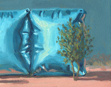 Load image into Gallery viewer, Garden of Forms - Twin Blue Cubes (Framed)