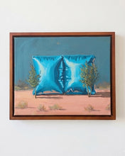 Load image into Gallery viewer, Garden of Forms - Twin Blue Cubes (Framed)