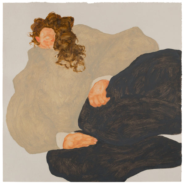 Girl in Ecru and Grey