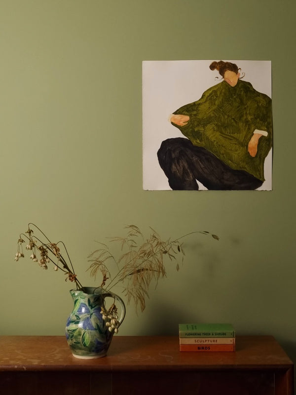Girl in Green and Black