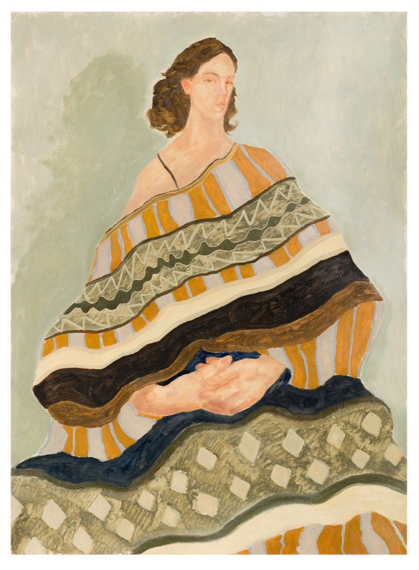 Girl in Patterned Shawl