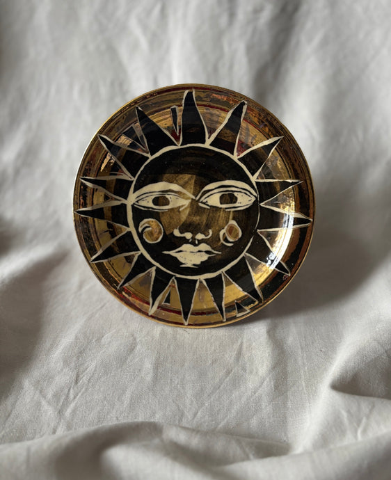 Golden celeste plate