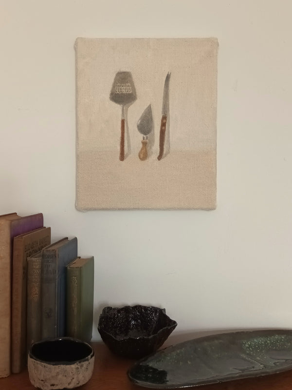 Grater and knives
