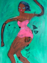 Load image into Gallery viewer, Green Dancer (Framed)