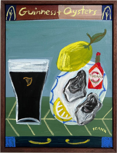 Guinness with Oysters (Framed)