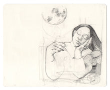 Load image into Gallery viewer, Harvest Moon Pie, Sketchbook study