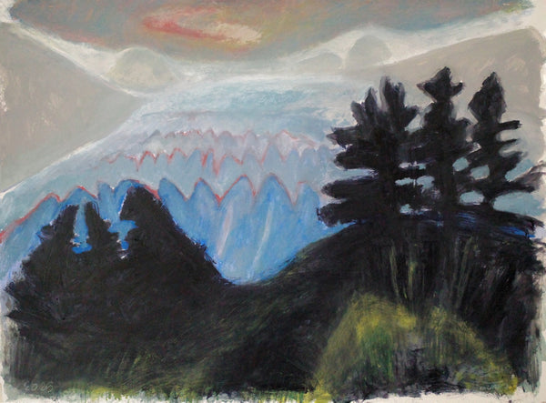 Her eyes hold the blue of glaciers (Perito Moreno) (Framed)