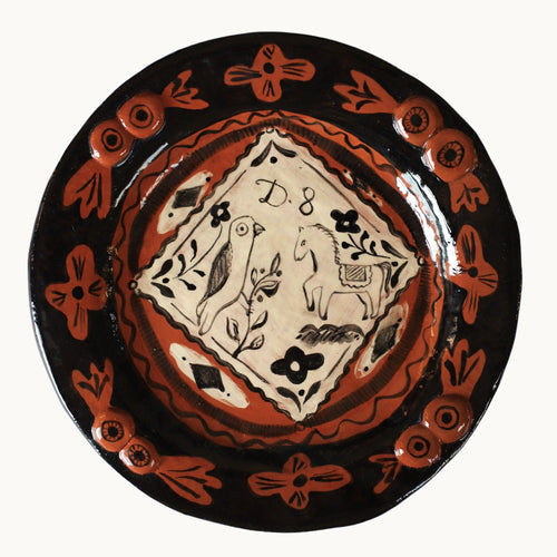 Horse and Parrot D 8 (Plate)