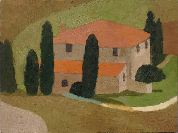 House in Poplar Trees
