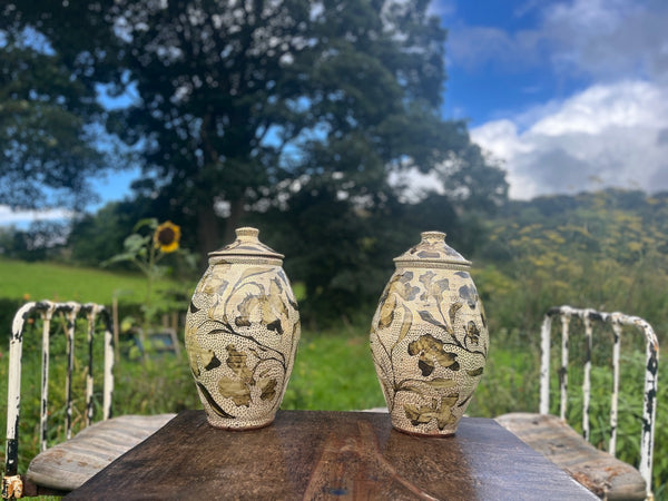 Large floral urn #2
