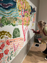Load image into Gallery viewer, The Walled Garden Shaded by Mountains - Bonhams Afterhours Mural