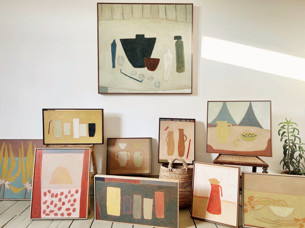 Row of Vessels 1 (Framed)