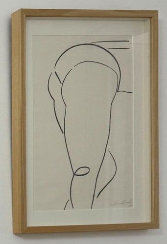 Charcoal  Medium Studio Nude II (Framed)