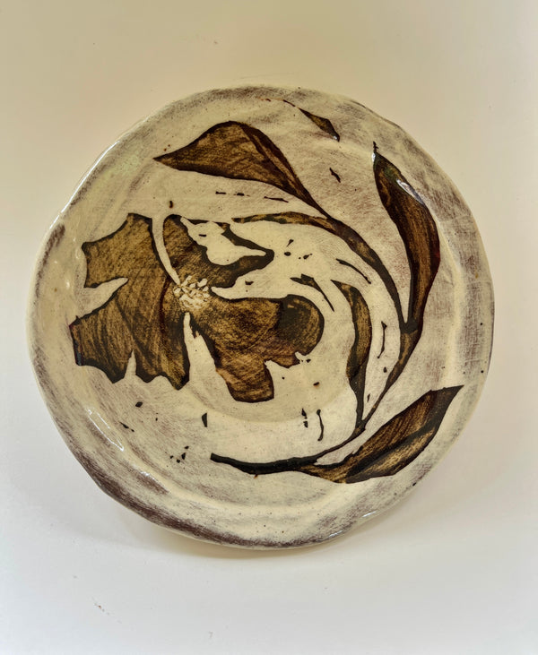 Tiny plate, flower