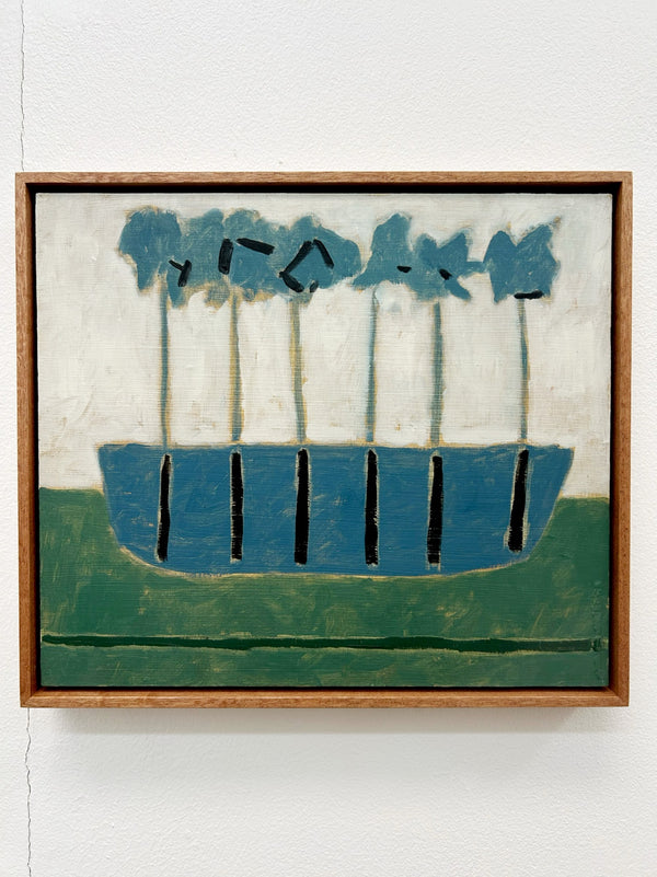 Blue Boat (Framed)