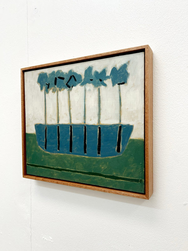 Blue Boat (Framed)