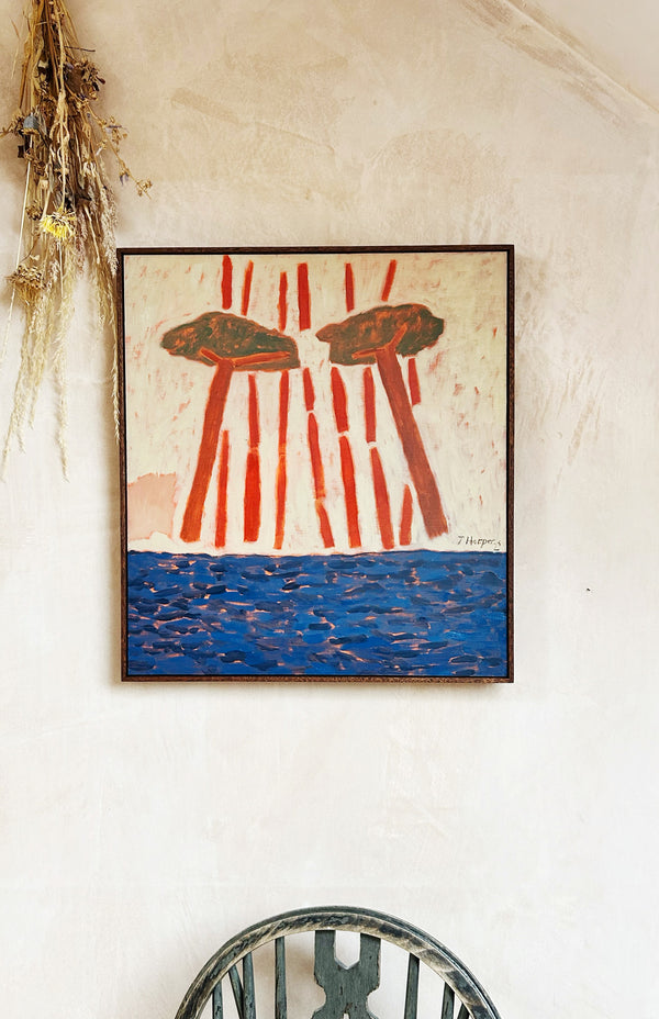 Red Pour (Framed)