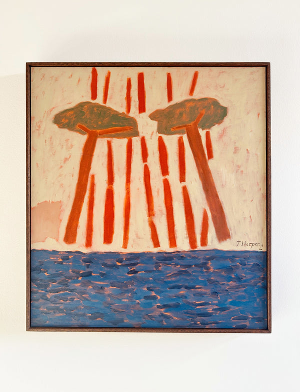 Red Pour (Framed)