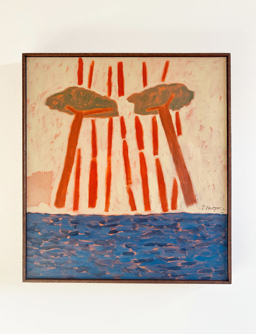 Red Pour (Framed)