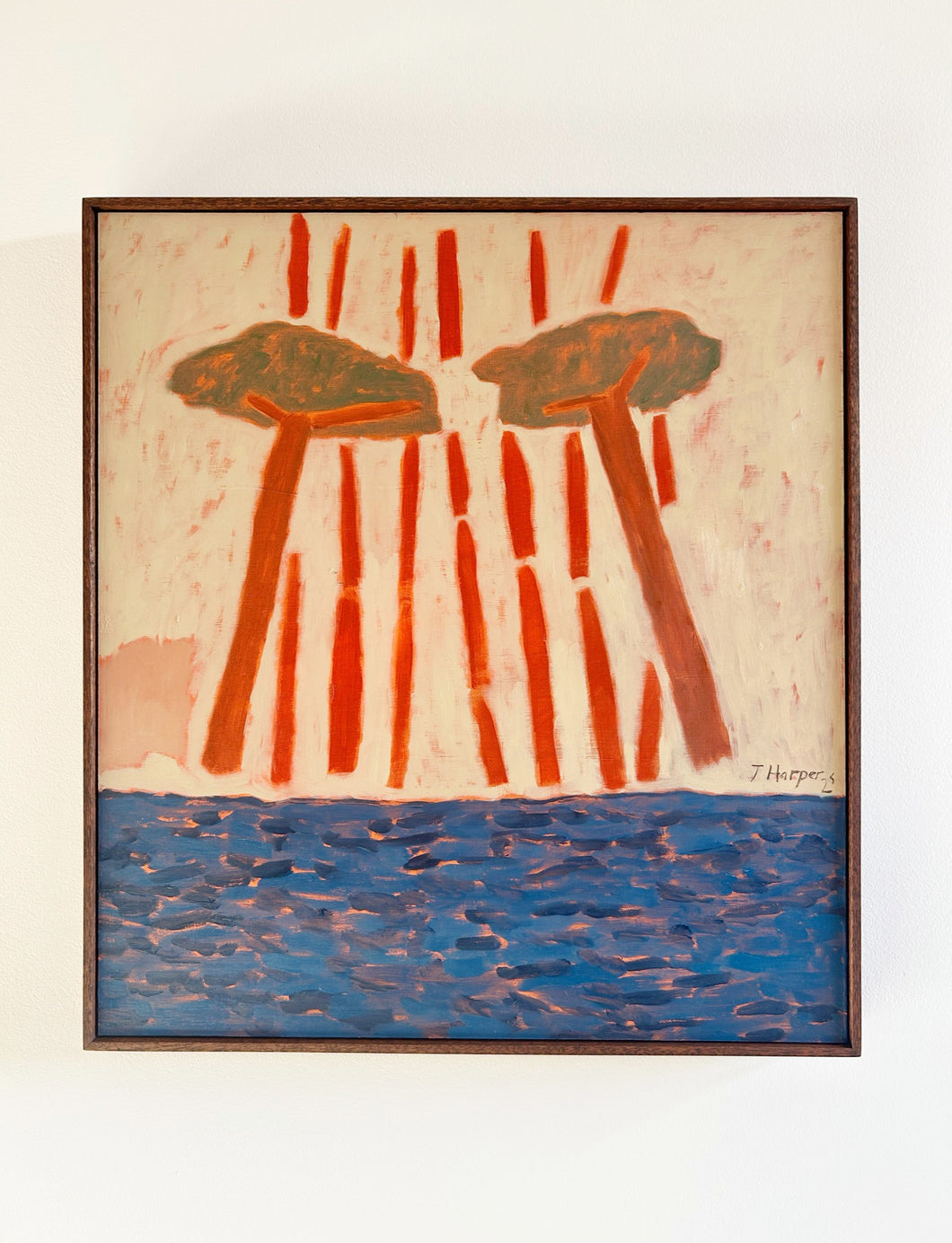 Red Pour (Framed)