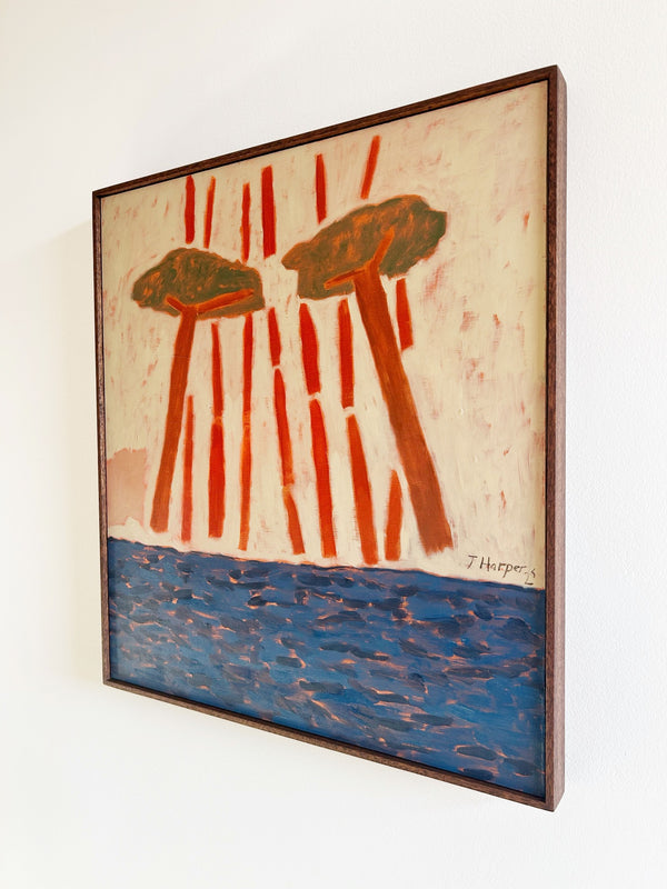 Red Pour (Framed)
