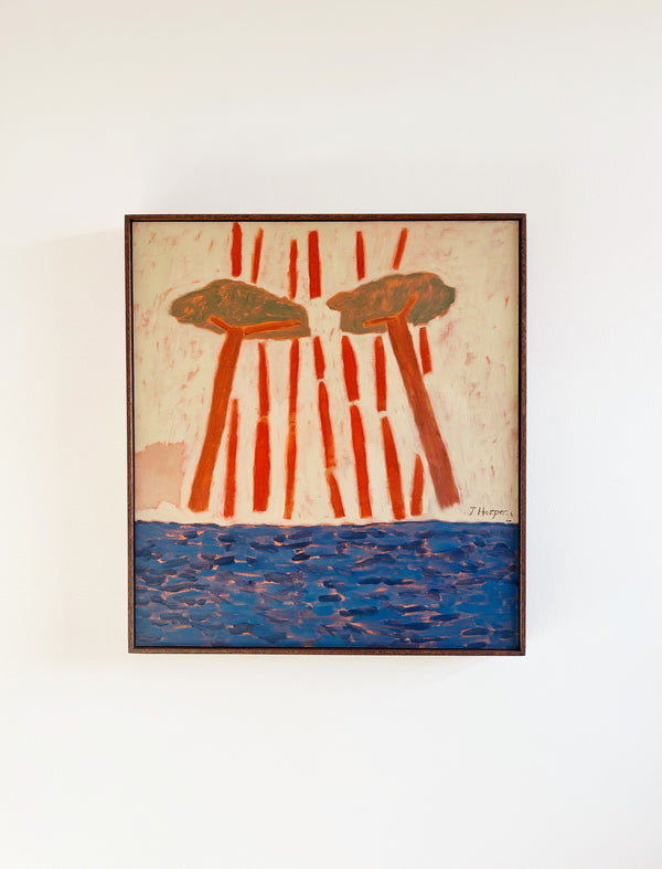 Red Pour (Framed)