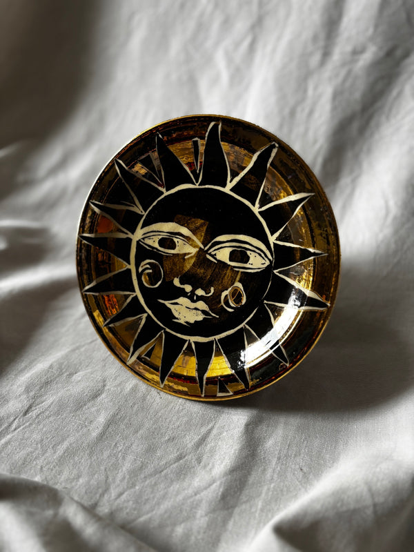 Golden celeste plate