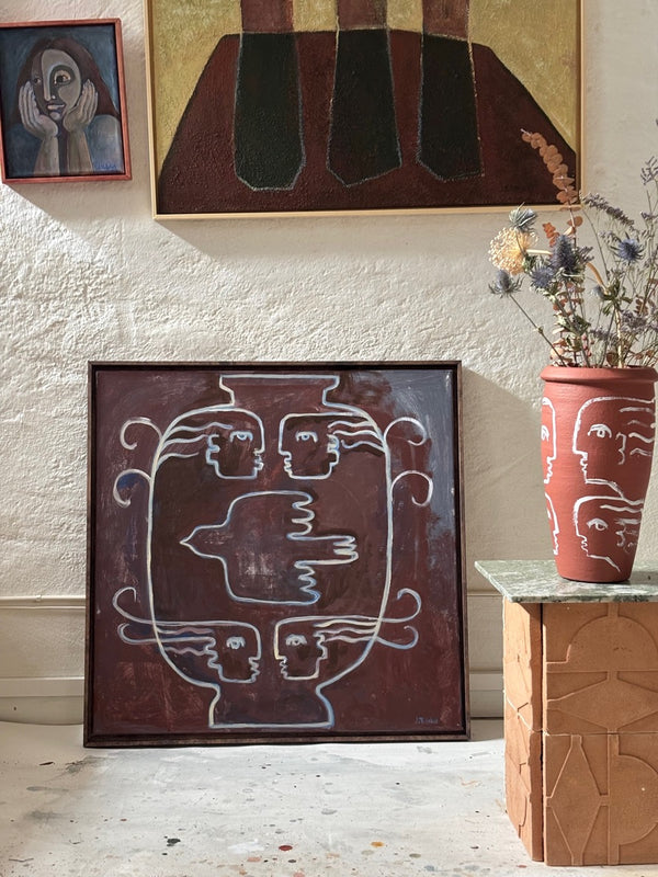 Friendly vase (Framed)