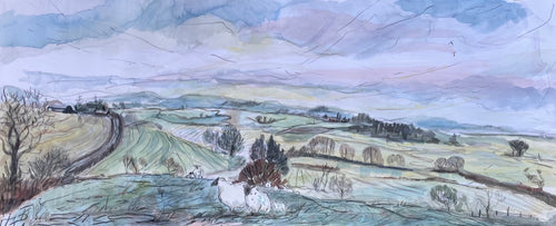 Lambs near Copplestone