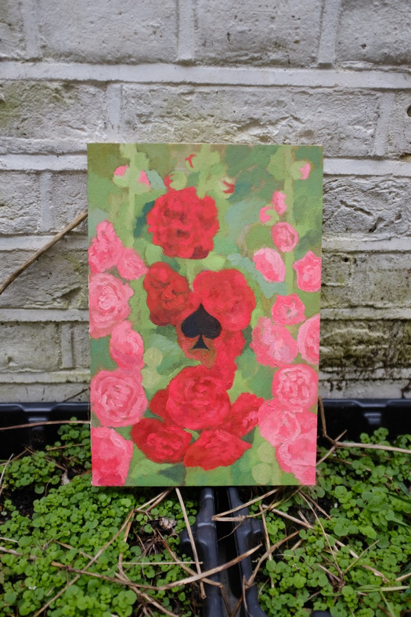 Hollyhocks