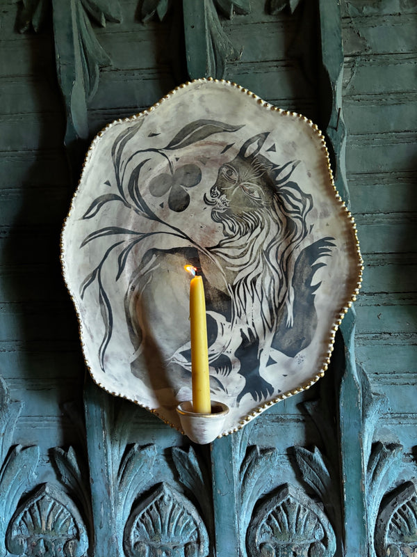 Lion sconce #2