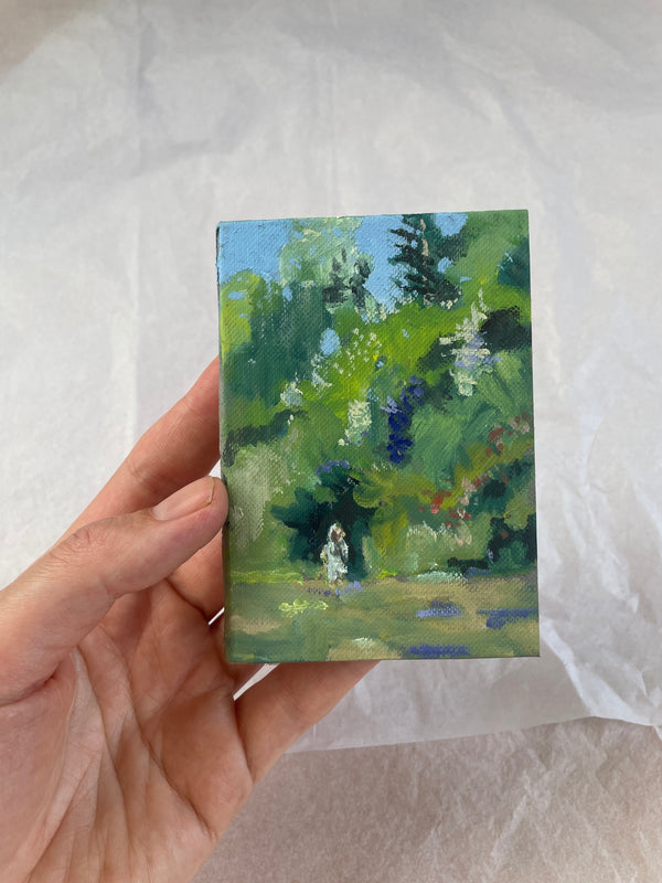 Little child, big trees