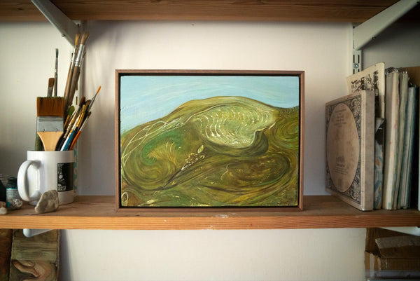 Mapped Landscape (III) (Framed)