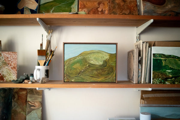 Mapped Landscape (III) (Framed)