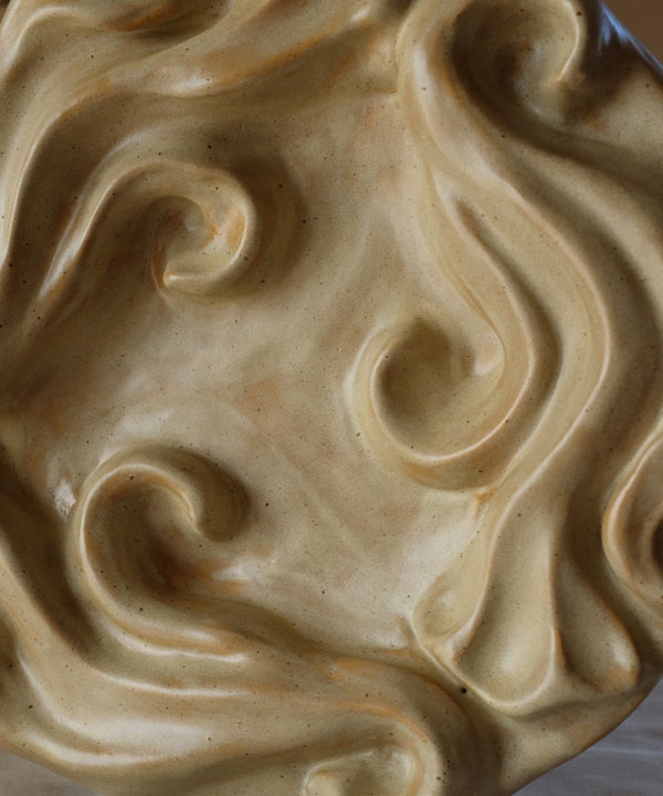 Relief Plate - Matte Beige