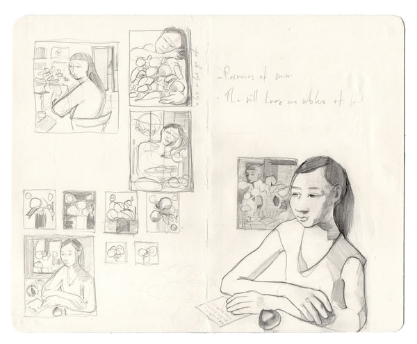 Meals I Remember, Sketchbook study